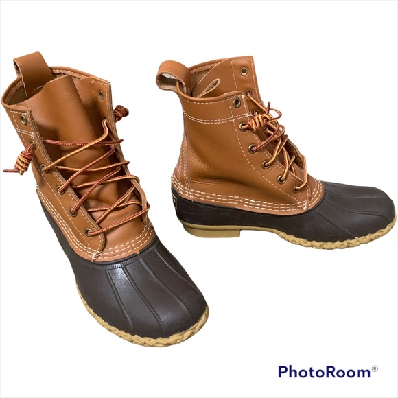 GREAT DEAL!! Original L.L. Bean boots Made in Maine 8” size 8 tan brown - Picture 1 of 7